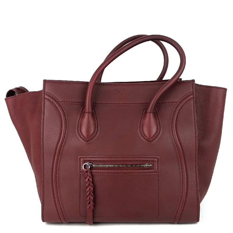 Stylish Celine Crossbody Bags for Every Day ErrandsPhantom Medium Grainy Calf Leather Bag