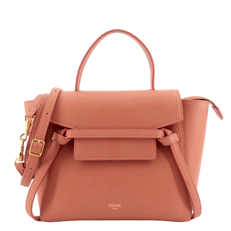 Kids' Sized Celine - Inspired Bags for Young Fashion LoversBelt Micro Textured Leather Bag