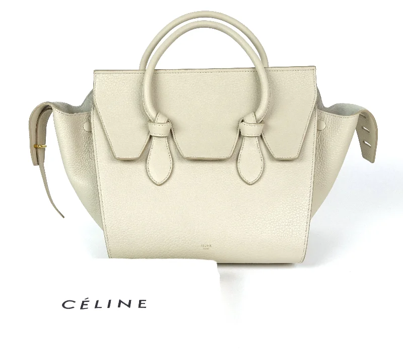 Celine Tote Bags with Spacious Interior for TravelersCalf Leather Knotted Handles Bag