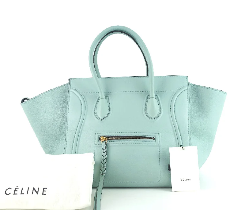 Celine Bags with Chain Handles for a Touch of GlamourPhantom Grained Calf Leather Bag