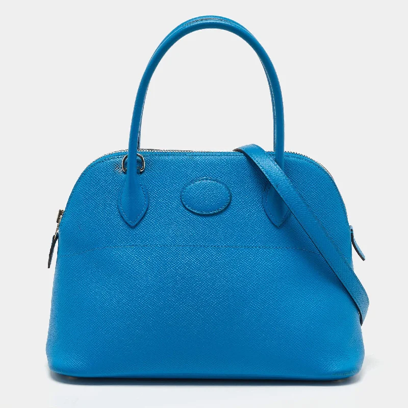 Durable Hermes Canvas - Trimmed Bags for Outdoor UseHermes bleu Izmir bolide 27 ASCLC2556