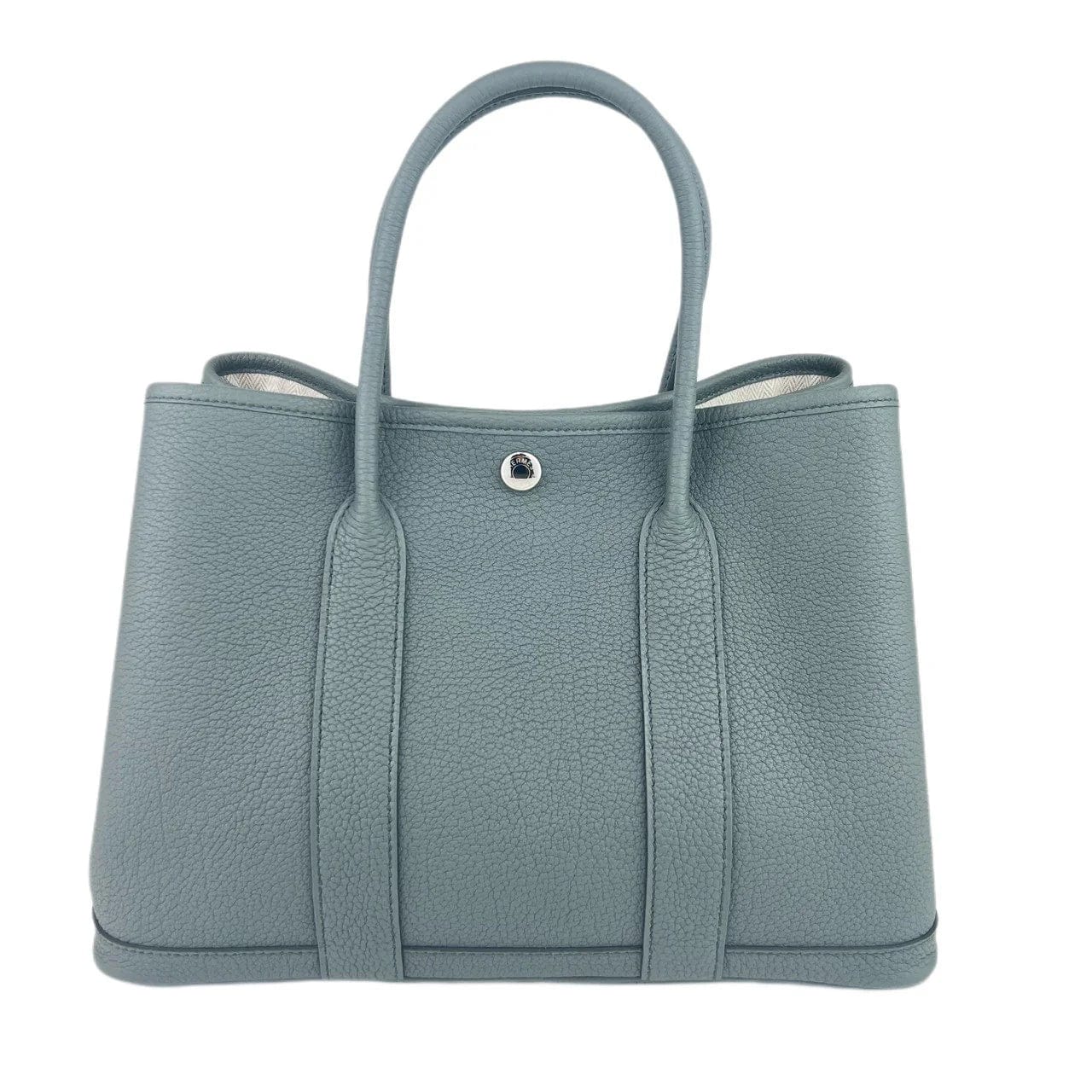 Two - Tone Hermes Bags for a Modern and Stylish AppearanceHermes Garden Party Vert Amande Veau Negonda PHW #W SKCB-114580