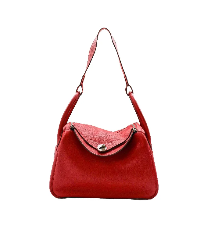 Minimalist Hermes Bags for a Sleek and Timeless LookHermès Lindy 30 Eclat Rouge Casaque / Rose Jaipur PHW #P ASL10628