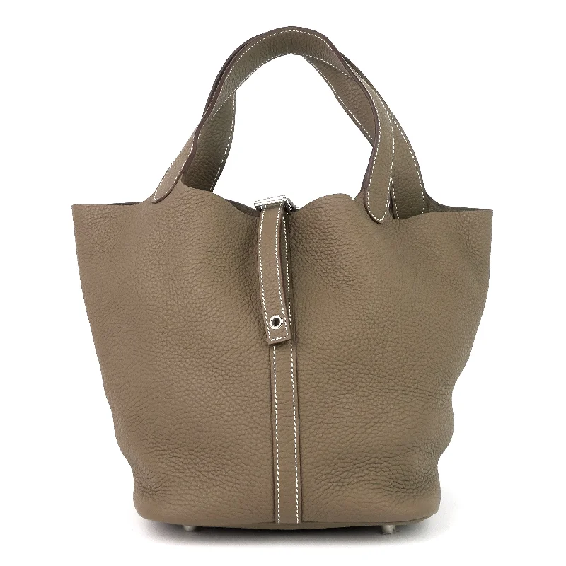 Sustainable and Ethical Hermes Bags for Conscious ConsumersPicotin Lock MM Clemence Leather Bag