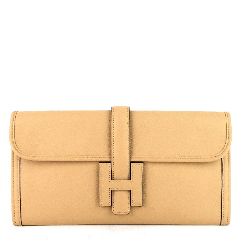 Stylish Hermes Kelly Bags with Custom - Engraved PlatesJige Elan Swift Leather Clutch Bag