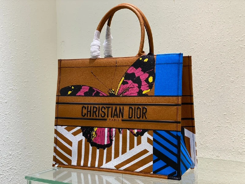 High - fashion Christian Dior bags with a geometric patternChristian Dior Book Tote Bag