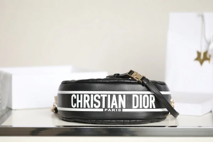 Christian Dior Saddle bags with a patent leather finish for a shiny lookChristian Dior Small Vibe Hobo Bag