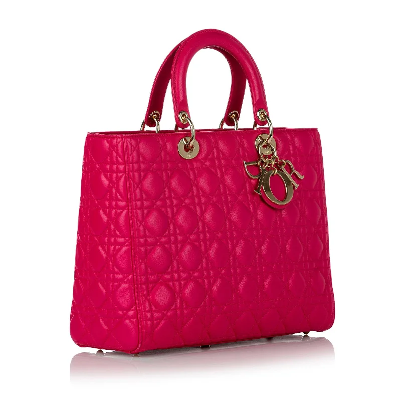 Trendsetting Christian Dior crossbody bags with a colorful strapDior Cannage Lady Dior Leather Satchel (30463)