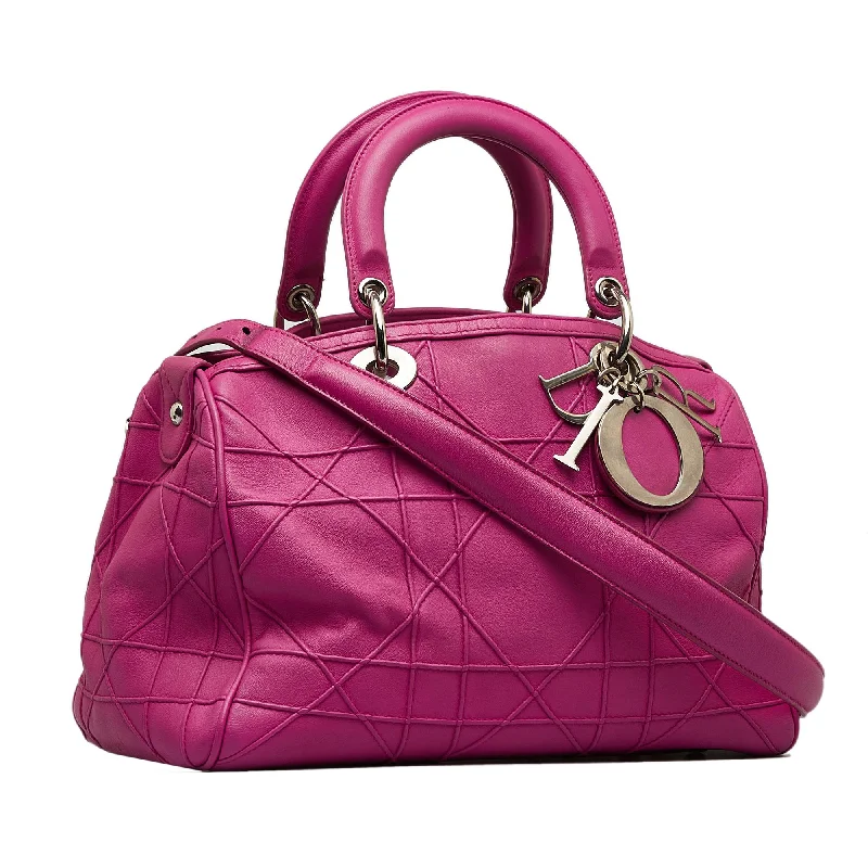 Christian Dior handbags with a back - pocket for quick storageDior Cannage Polochon Granville (26vckn)