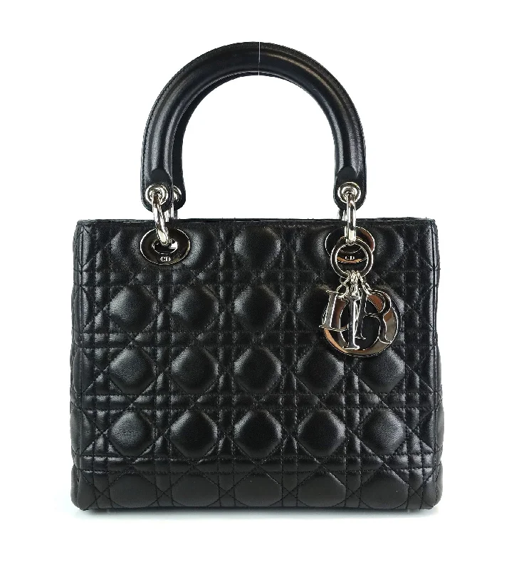 Fashion - forward Christian Dior tote bags for the modern womanLady Dior Cannage Quilt Leather Medium Bag