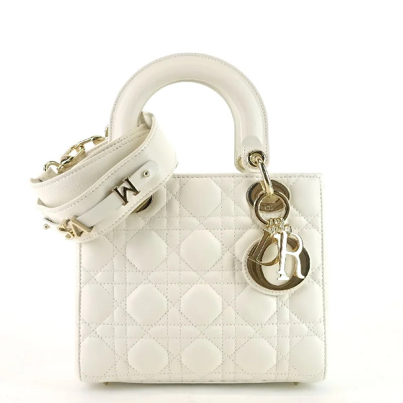 Christian Dior tote bags with a double - handle and shoulder - strap optionMy ABCDior Cannage Lambskin Leather Handbag