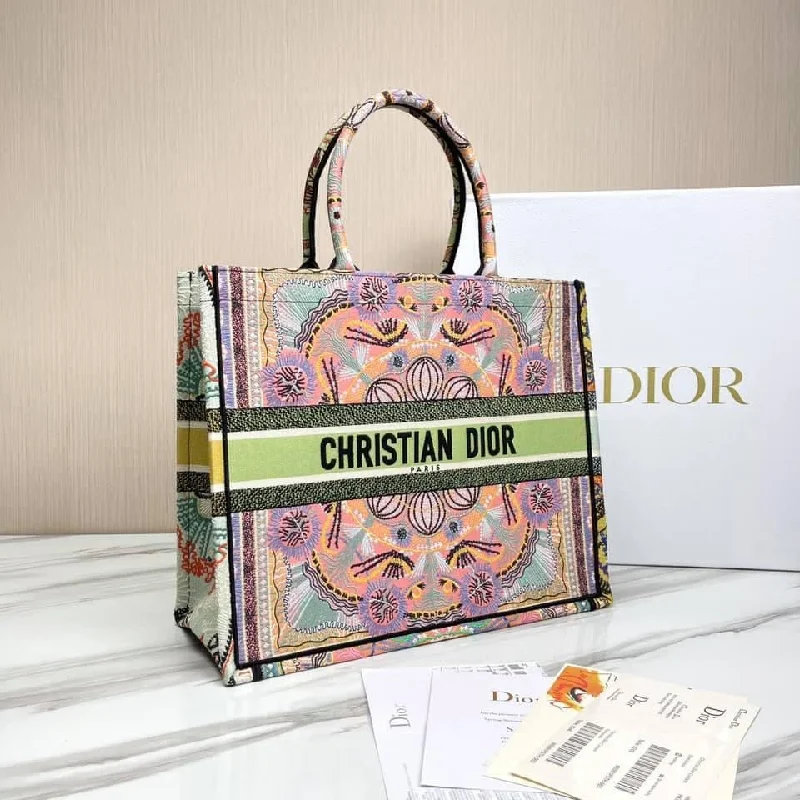 Stylish Christian Dior shoulder bags with a tassel - adorned zipperChristian Dior Book Tote Bag